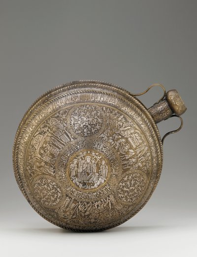 Canteen, from Syria or Northern Iraq, Ayyubid period, mid-13th century by Islamic School
