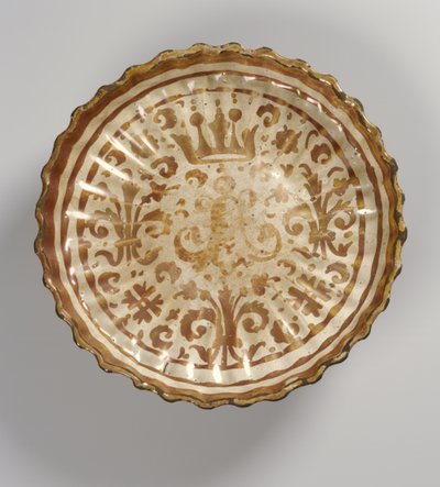 Decorated Dish, Moorish by Islamic School