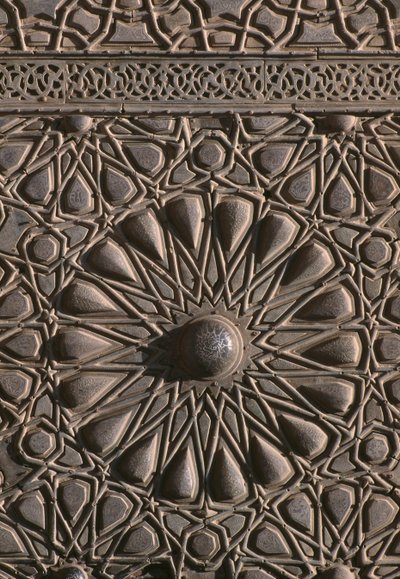 Door of the madrasa of Sultan al-Zahir Barquq (detail) by Islamic School