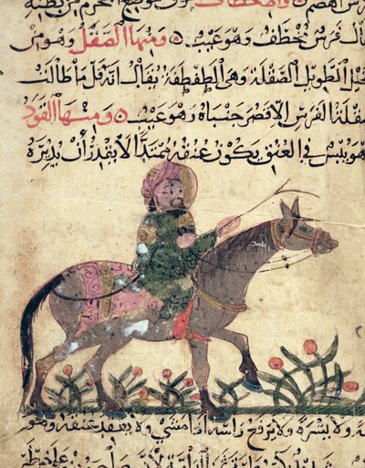Horse and rider, illustration from the 