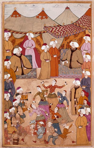 Dance for the Pleasure of Sultan Ahmet III by Islamic School