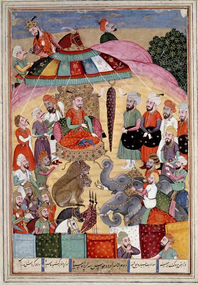 Islamic Art: Sohrab in front of the king