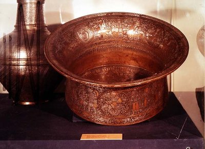 Mameluke bowl, known as the Baptistry of St. Louis, from Egypt by Islamic School