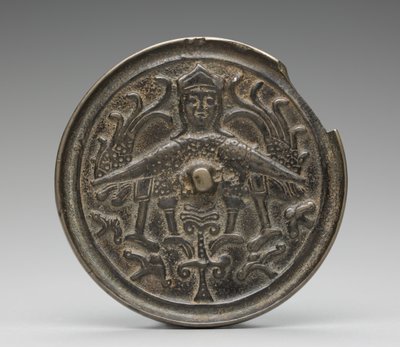 Mirror with a Harpy by Islamic School