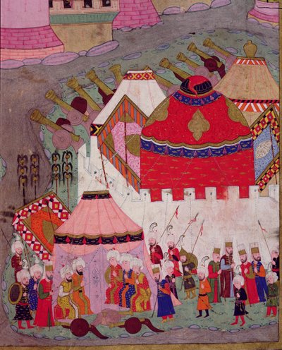 Siege of Vienna by Suleyman I (1494-1566) the Magnificent, in 1529, from the 