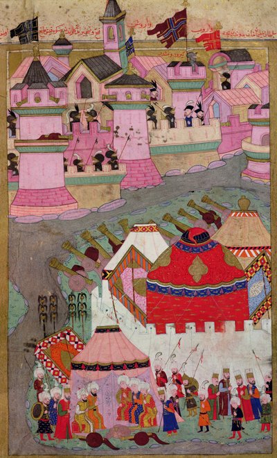 Siege of Vienna by Suleyman I (1494-1566) the Magnificent, in 1529, from the 