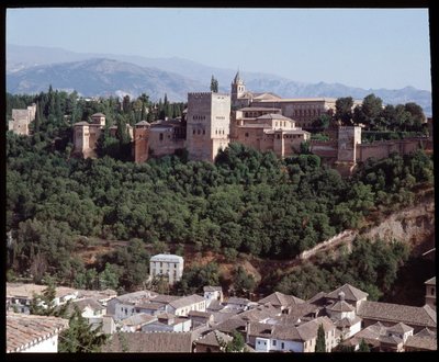 View of the Fortress and Palace of Alhambra by Islamic School