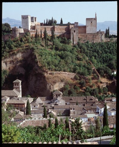 View of the fortress and palace of Alhambra by Islamic School