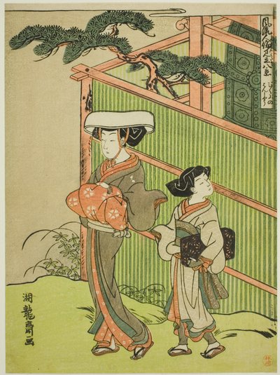 The Evening Bell of the Nun, from the series "Eight Views of Fashionable Human Relations" by Isoda Koryusai