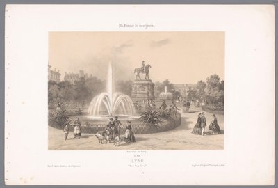 View of Place Napoléon in Lyon (Contemporary France) by Isodore Laurent Deroy