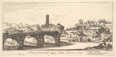Senatorial Bridge, today called the Ponte Rotto by Israël Silvestre