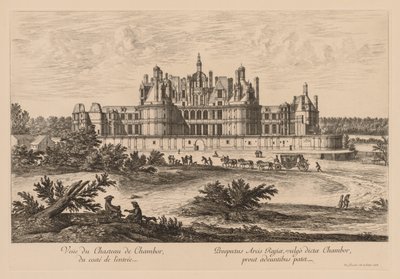 View of the Palace of Chambord from the Entrance by Israël Silvestre