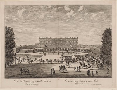 View of the Palace of Versailles from the Garden by Israël Silvestre