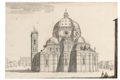 The Duomo and Campanile, Florence by Israel the Younger Silvestre