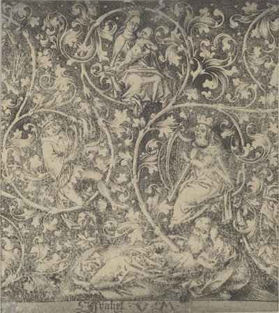 Ornamental Engraving with the Tree of Jesse by Israhel van Meckenem