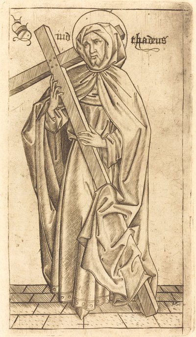 Saint Judas Thaddeus or Saint Simon by Israhel van Meckenem
