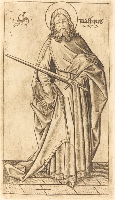 Saint Paul or Saint Matthew by Israhel van Meckenem