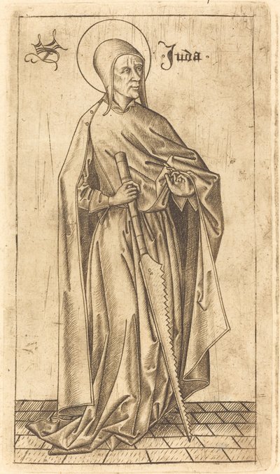 Saint Simon Zelotes or Saint Judas Thaddeus by Israhel van Meckenem