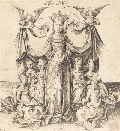 Saint Ursula and Her Maidens, c. 1475-1480 by Israhel van Meckenem