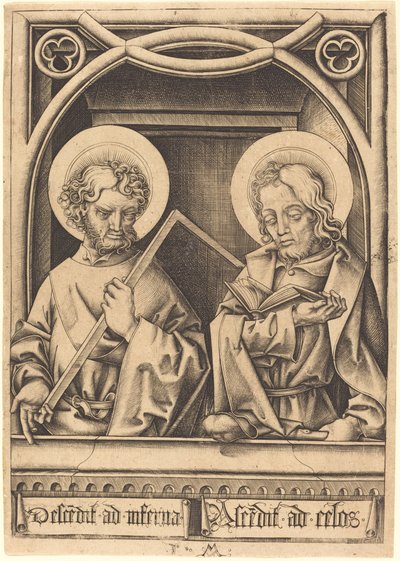 Saints Thomas and James the Less by Israhel van Meckenem
