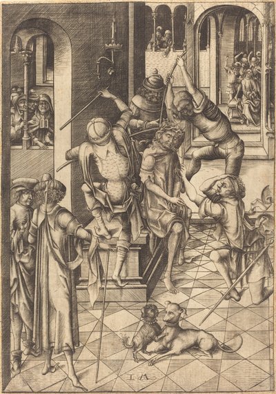 The Crowning with Thorns, c. 1480 by Israhel van Meckenem
