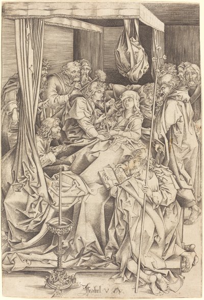 The Death of the Virgin by Israhel van Meckenem