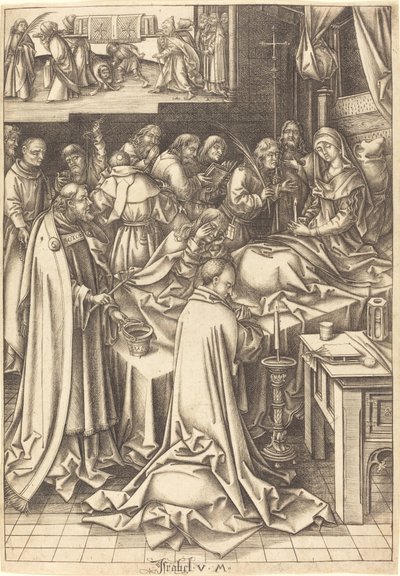 The Death of the Virgin by Israhel van Meckenem