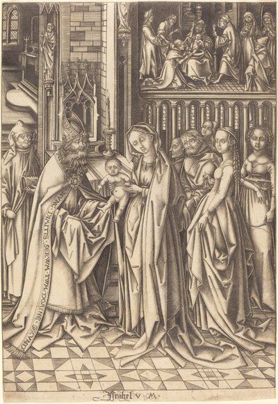 The Presentation in the Temple, c. 1490-1500 by Israhel van Meckenem