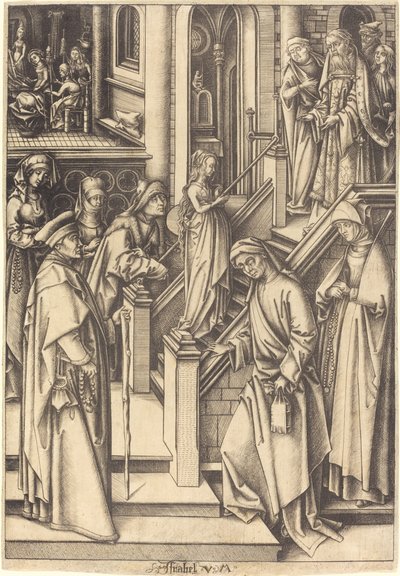 The Presentation of the Virgin, c. 1490-1500 by Israhel van Meckenem