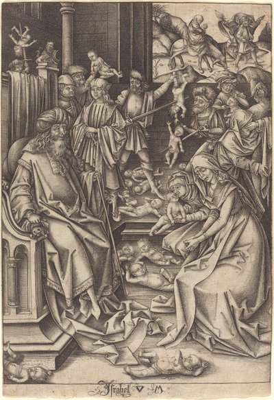 Massacre of the Innocents by Israhel van Meckenem after Hans Holbein the Elder
