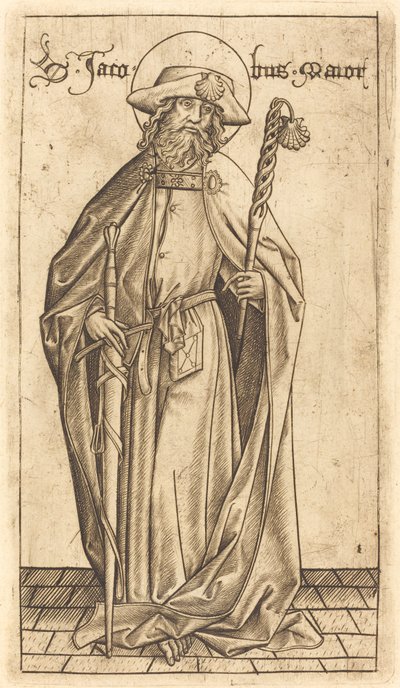 Saint James the Great by Israhel van Meckenem after Master E.S.