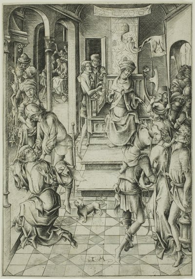 Christ before Annas by Israhel van Meckenem the younger