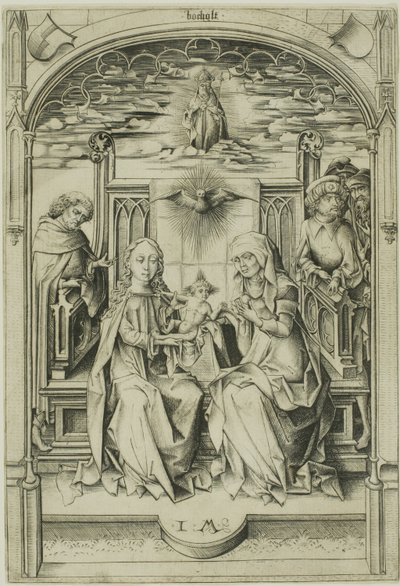 The Holy Family by Israhel van Meckenem the younger