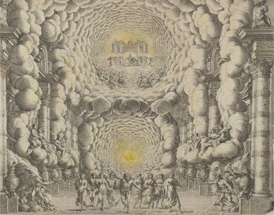 Design for a Theater Set Created by Giacomo Torelli da Fano for the Ballet 