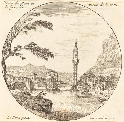 View of the Bridge and Part of the City of Grenoble by Israël Silvestre