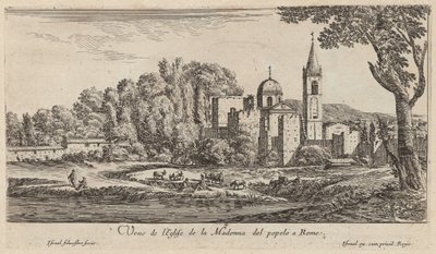 View of the Church of Madonna del Popolo in Rome by Israël Silvestre