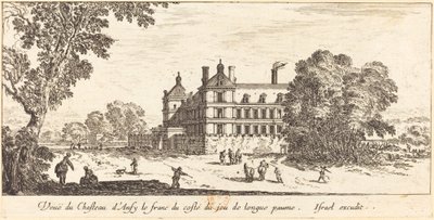 View of the Castle of Ancy-le-Franc from the Long Tennis Court Side by Israël Silvestre