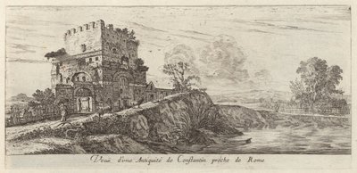 View of an Antiquity of Constantine Near Rome by Israël Silvestre