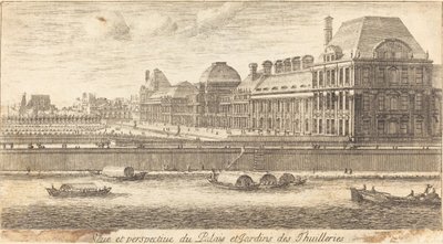 View and Perspective of the Palace and Gardens of the Tuileries by Israël Silvestre