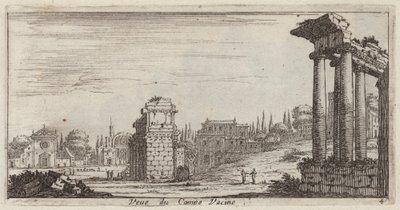 View of the Campo Vaccino by Israël Silvestre