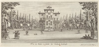 View of the Palace and Garden of Cardinal Ludovise by Israël Silvestre