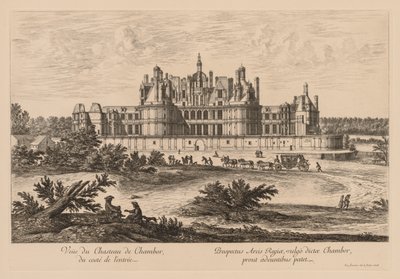 View of the Château de Chambord, from the entrance side, 1678 by Israël Silvestre
