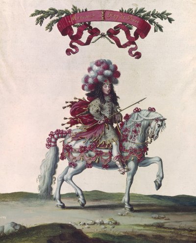 Philippe I (1640-1701) Duke of Orleans as the King of Persia, part of the Carousel Given by Louis XIV (1638-1715) in Front of the Tuileries, 5th June 1662 by Israël Silvestre the Younger