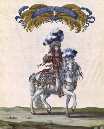 The Prince of Conde as the Emperor of Turkey, Part of the Carousel Given by Louis XIV (1638-1715) in Front of the Tuileries, 5th June 1662 by Israël Silvestre the Younger