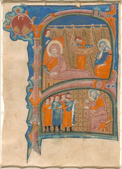 Birth and Naming of John the Baptist by Italian 13th Century