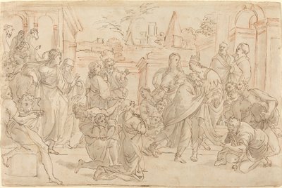 Joseph and His Brother in Egypt by Italian 17th Century