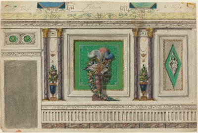 Design for a Wall of a Music Room by Italian 18th Century