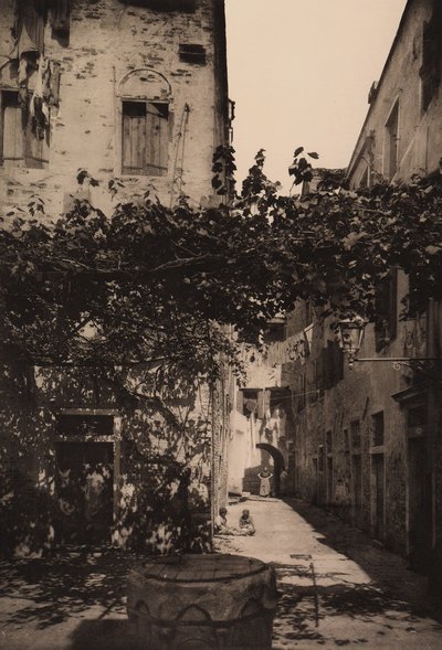 Corte Dolfin a Castello, 1892 by Italian Photographer