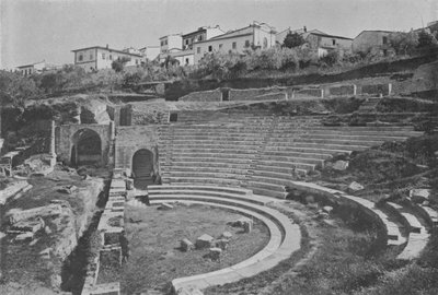 Florence, Fiesole, Remains of the Roman Theatre by Italian Photographer