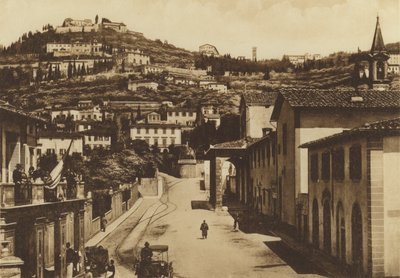Florence: Surroundings of Florence, S Domenico and Panorama of Fiesole by Italian Photographer